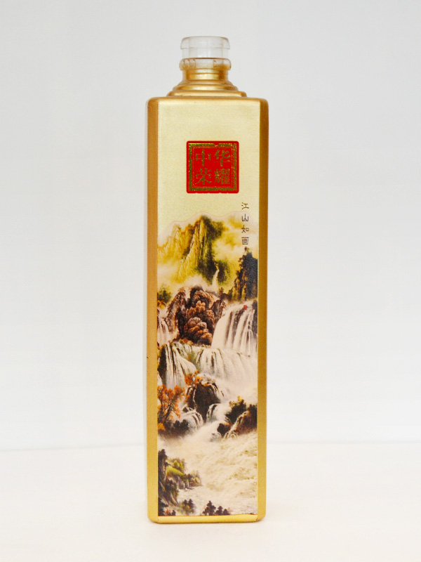中華榮耀噴釉玻璃瓶