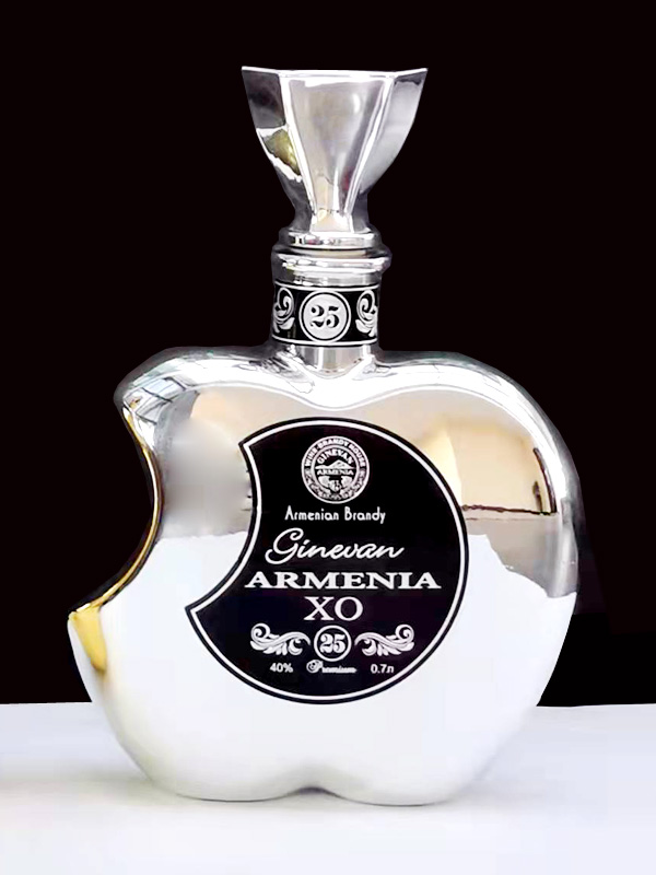 XO鍍銀仿陶玻璃瓶