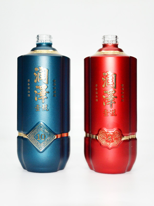 潤澤壹號烤花玻璃酒瓶