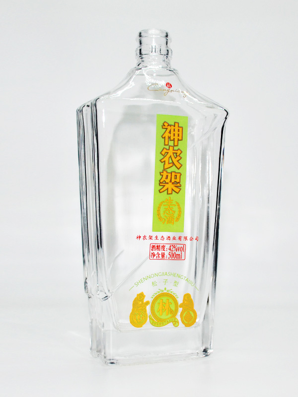 神農(nóng)架貼花酒瓶
