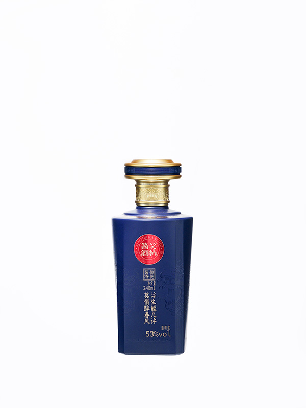 笑納醬酒仿陶玻璃瓶