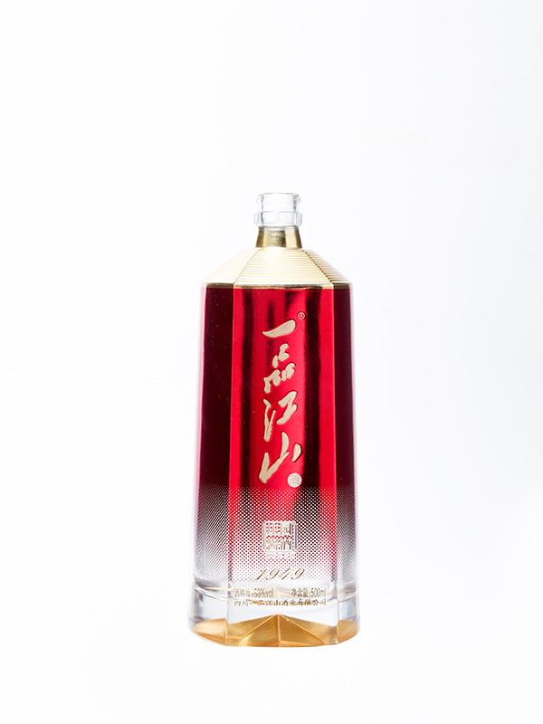 一品江山仿陶玻璃瓶