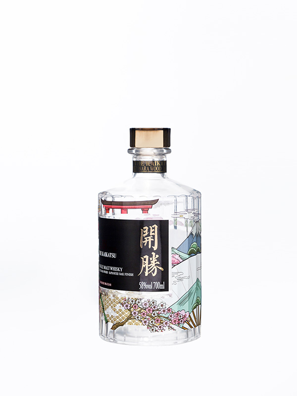 開滕晶白料酒瓶