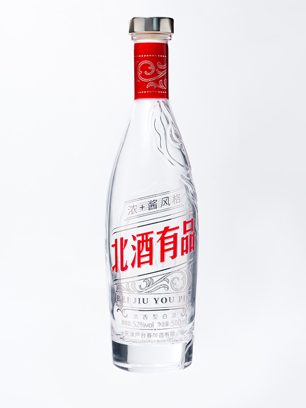 北酒有品晶白料酒瓶